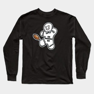 Las Vegas Raiders Gingerbread Man Long Sleeve T-Shirt